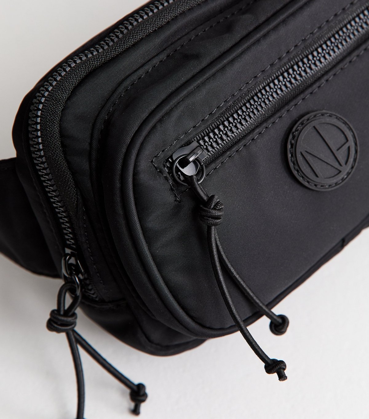 New Look Black Woven Zipped Belt Bag New Look - 3