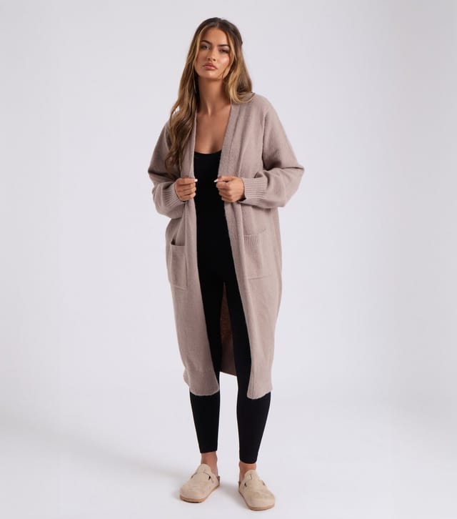 Urban Bliss Women's Light Brown Longline Cardigan Urban Bliss New Look - 2