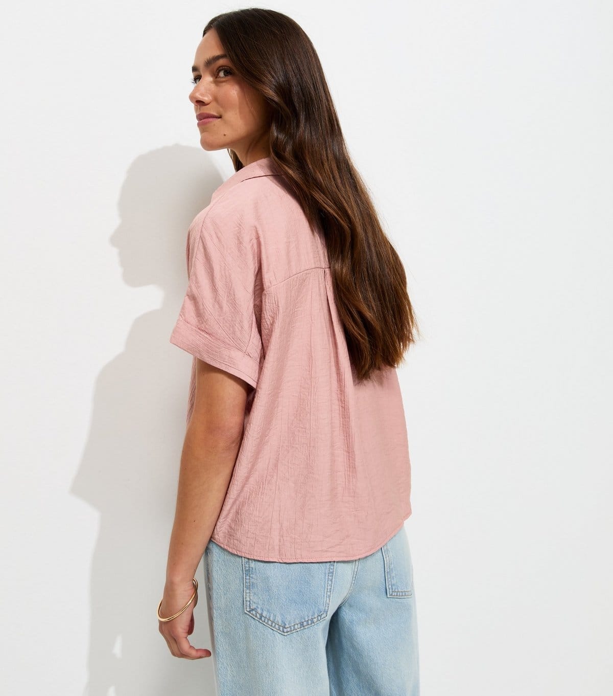 New Look Women's Petite Light Pink Short Sleeve Shirt New Look - 4