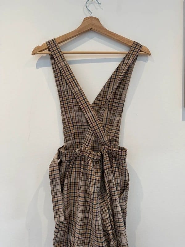 Bershka Bershka brown and cream tartan jumpsuit - 1