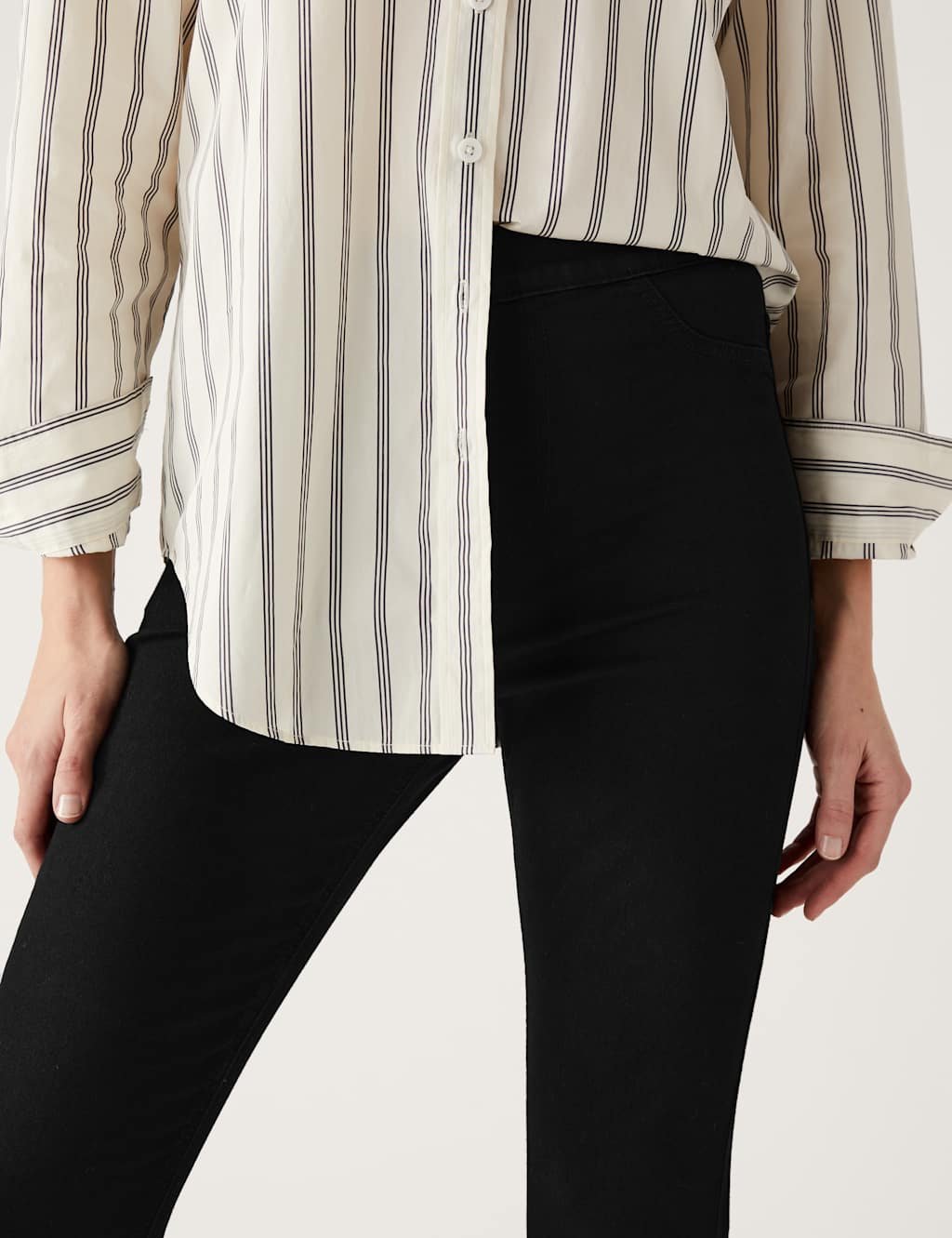 Marks & Spencer M&S 2 Pack High Waisted Jeggings Blue/Black - 2