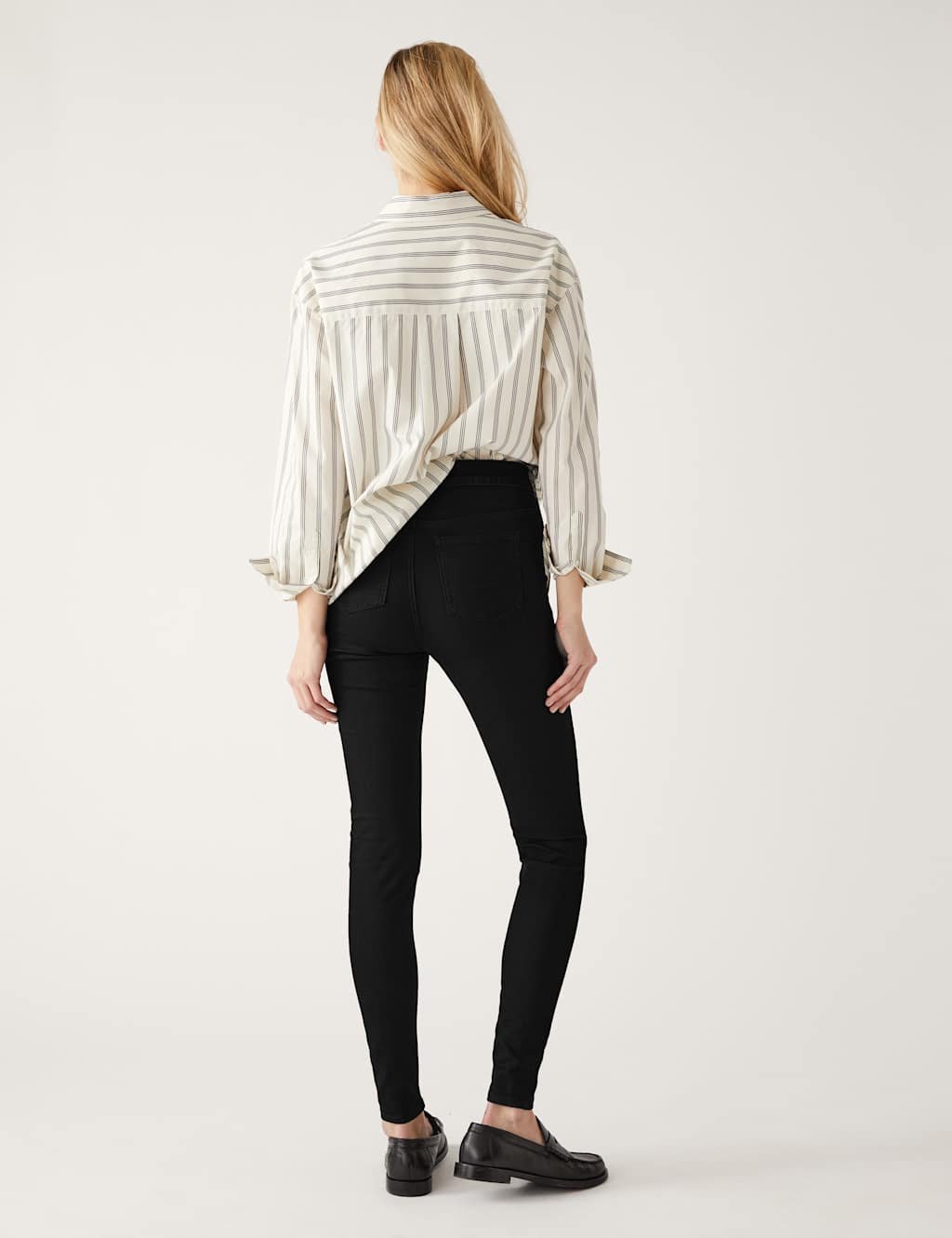 Marks & Spencer M&S 2 Pack High Waisted Jeggings Blue/Black - 4