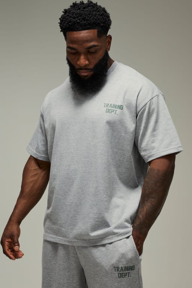 Training Dept. Training Dept. Men's Training Dept Oversized T-shirt in Grey - 3