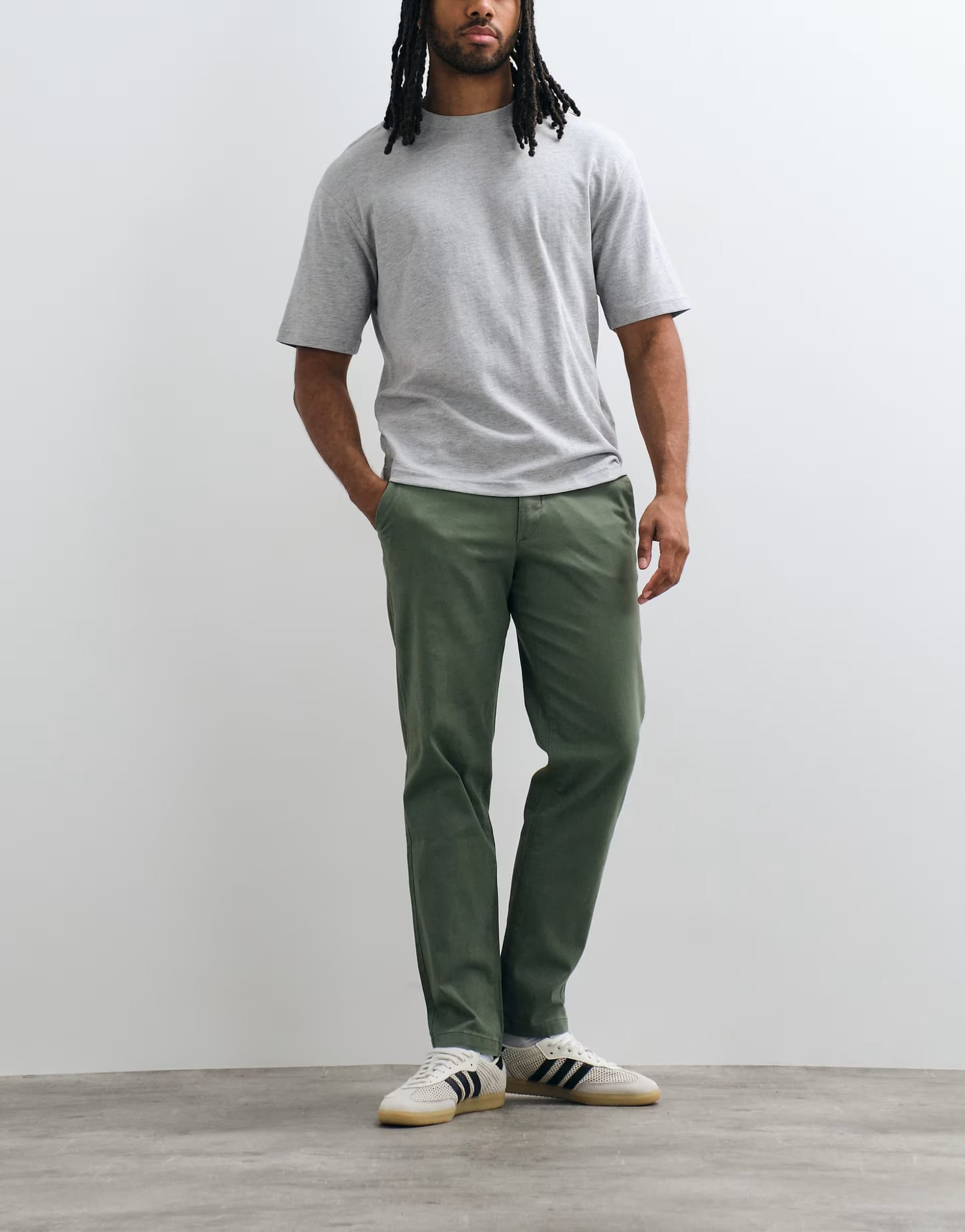 Jack & Jones Slim Fit Khaki Green Chinos