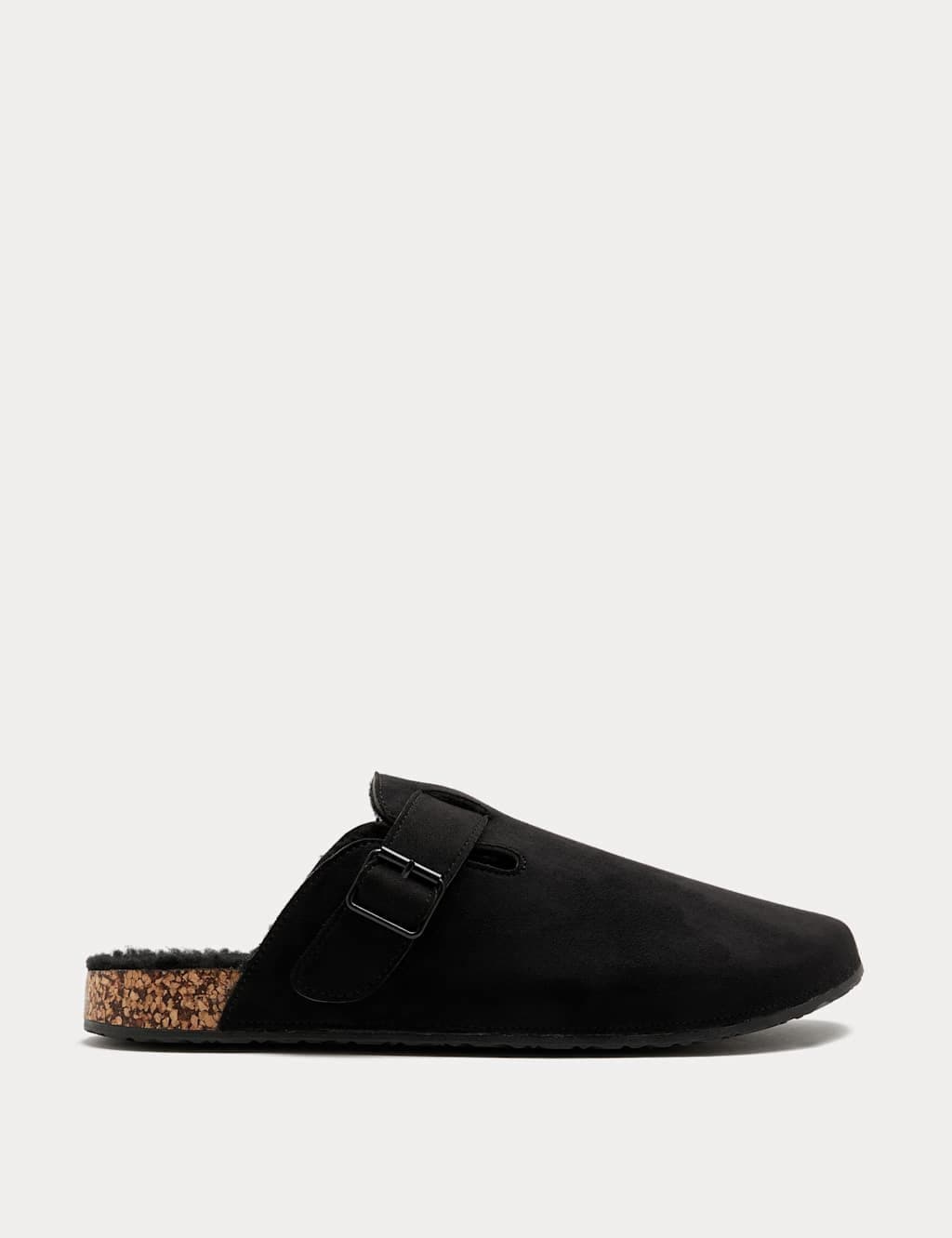 Marks & Spencer M&S Black Suede Mule Slippers for Men
