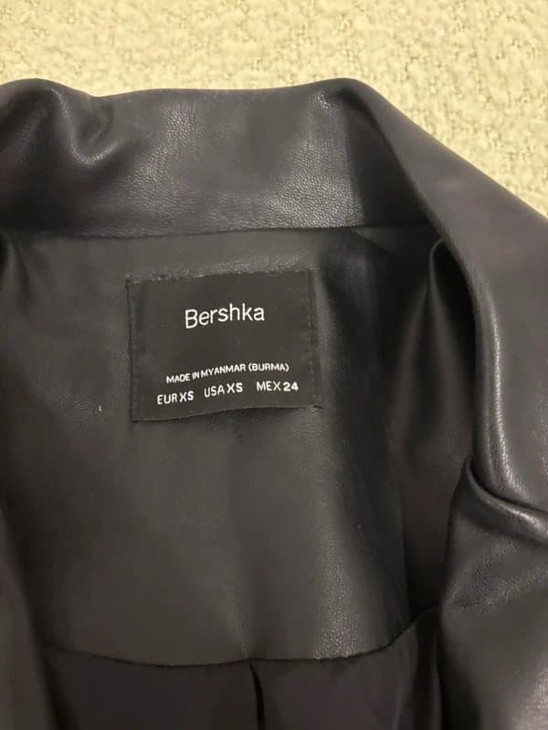 Bershka Bershka faux leather blazer