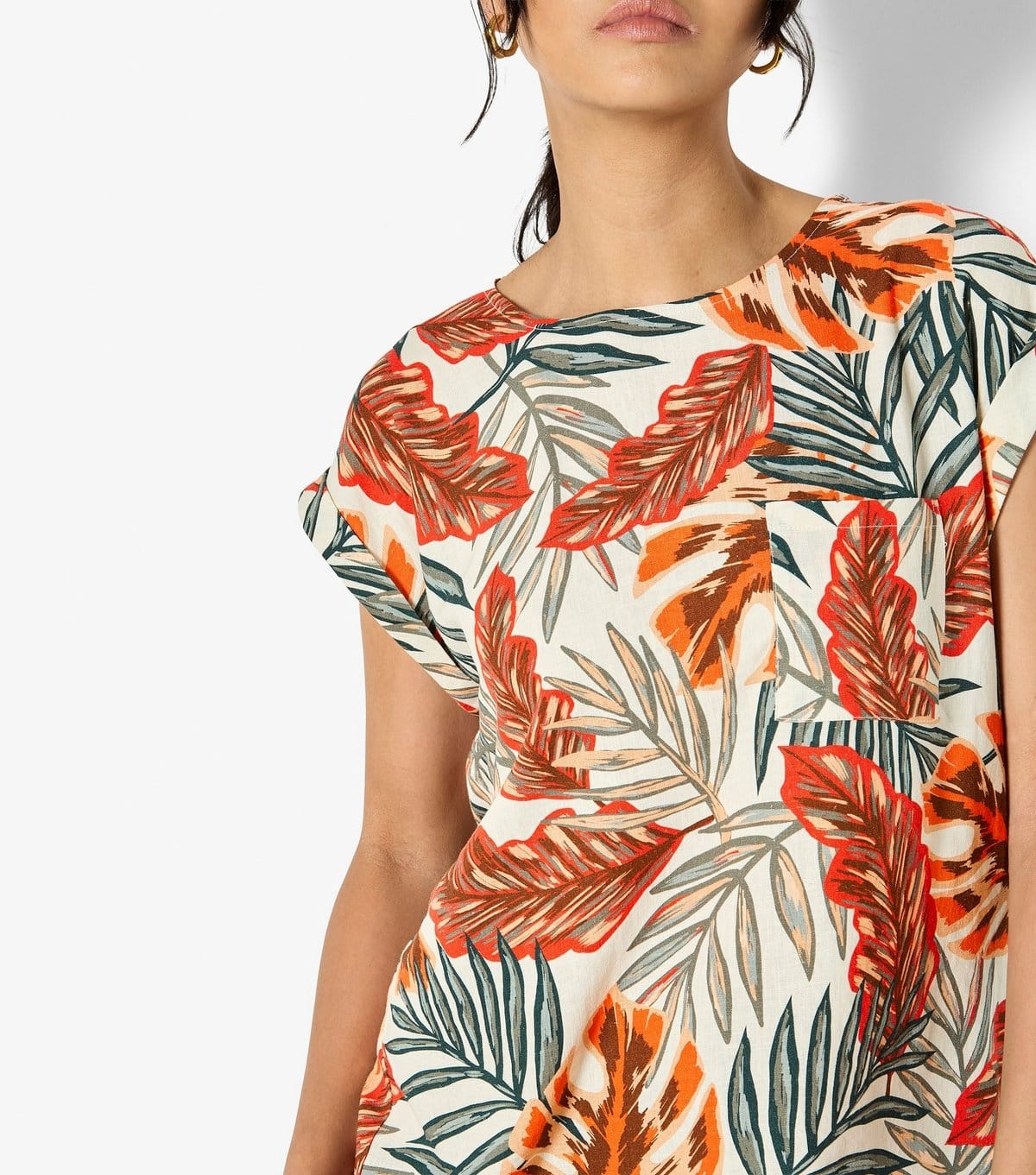 Apricot Women's Black Banana Leaf Print Top Apricot New Look - 4