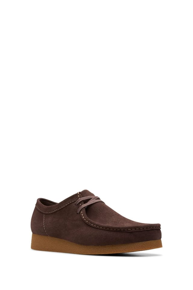 Clarks Originals Clarks Originals Men's Wallabee EVO Suede Shoes Dark Brown - 2