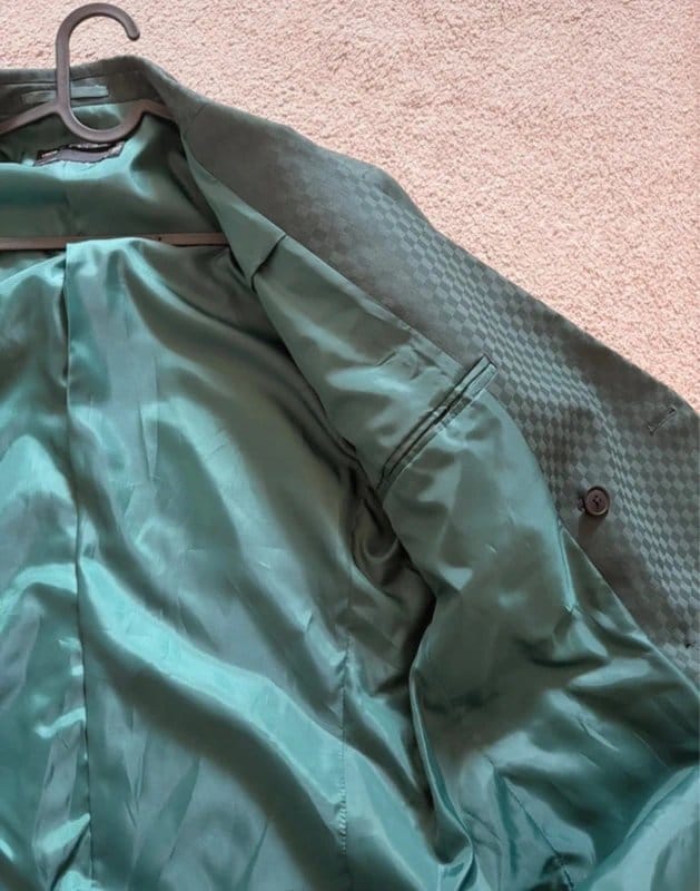 ASOS Design Teal Metallic Suit Jacket