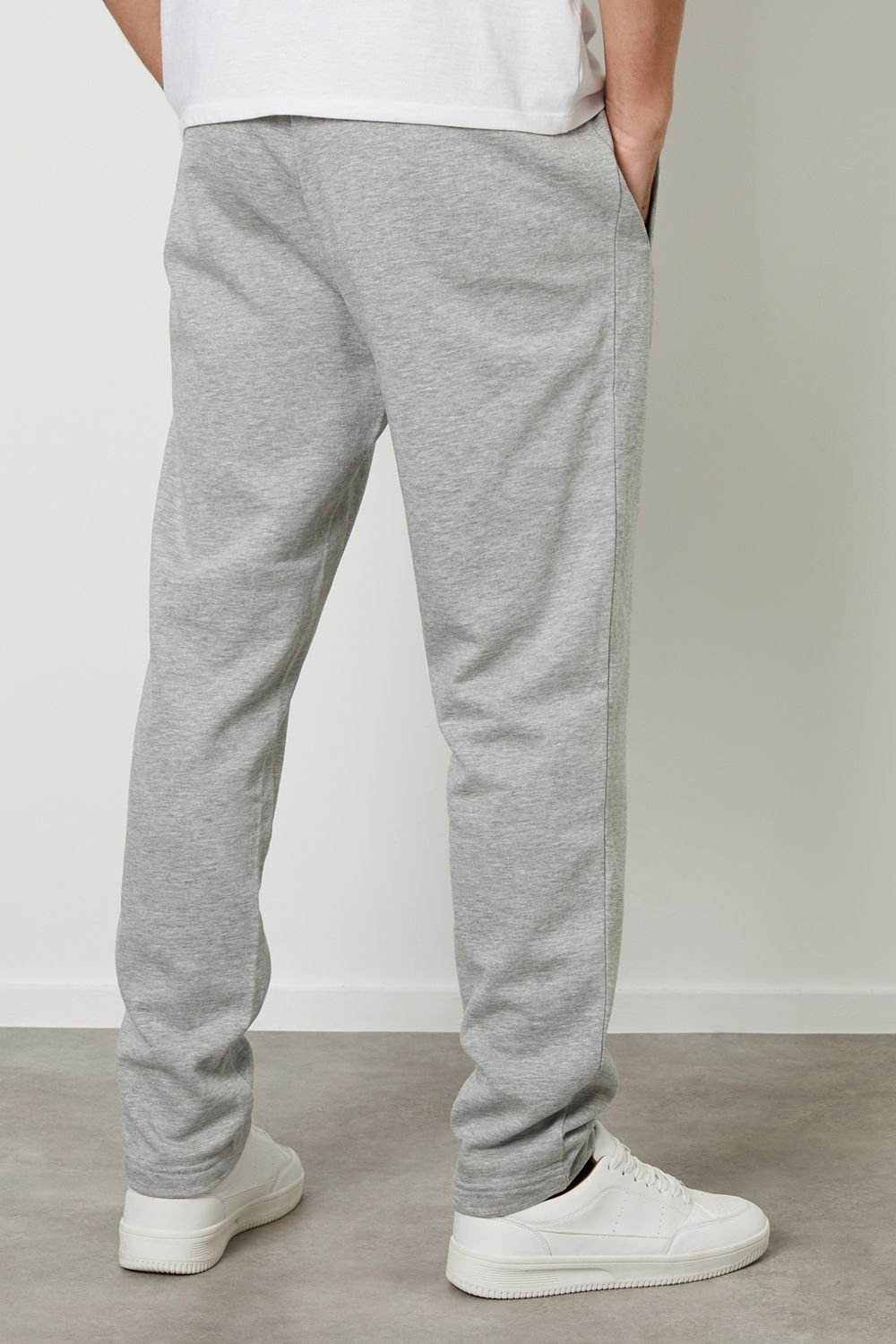 Threadbare Threadbare Men's 'Mar' Straight Leg Joggers in Light Grey - 2