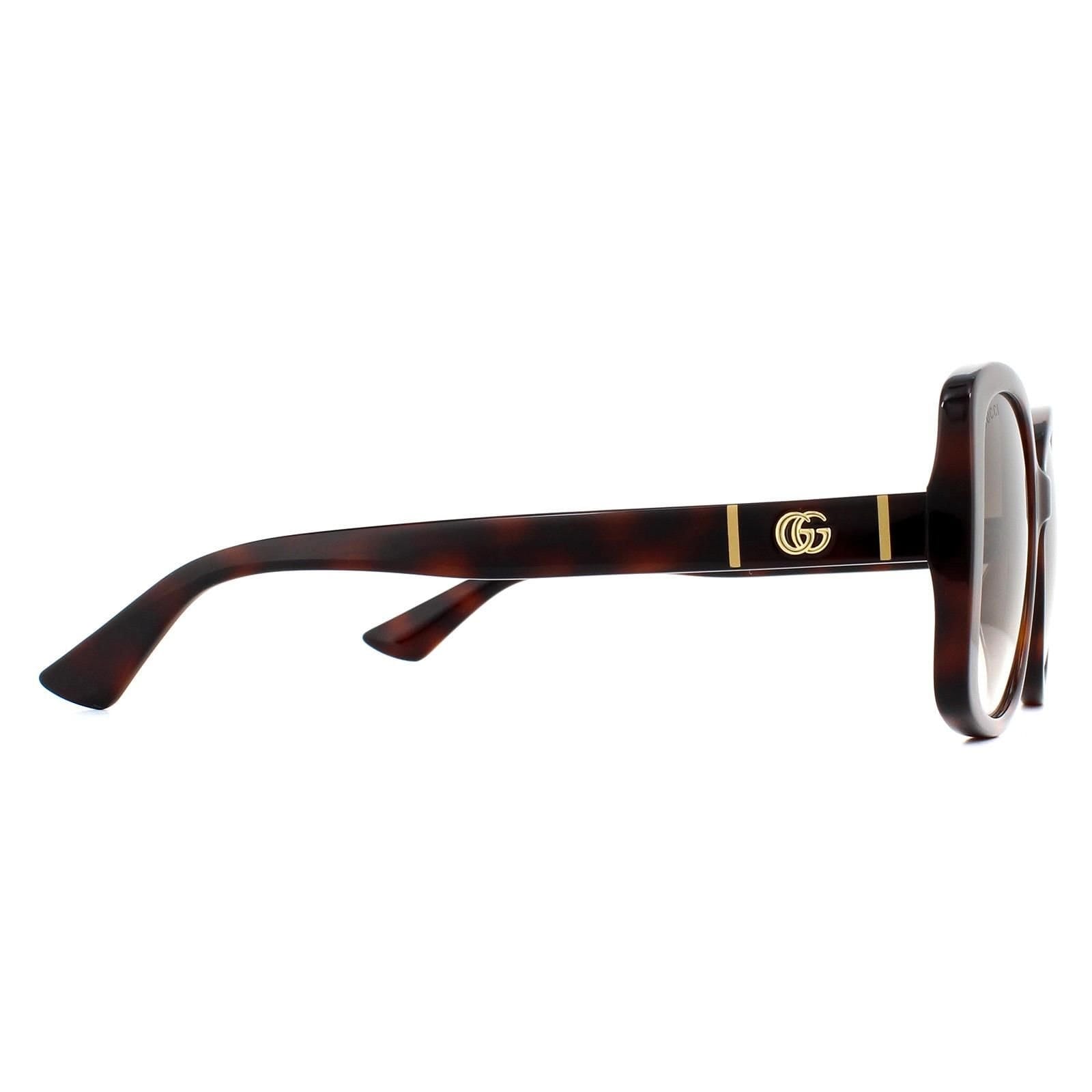 Gucci Gucci Women's Butterfly Havana Brown Gradient GG0762S Sunglasses - 4