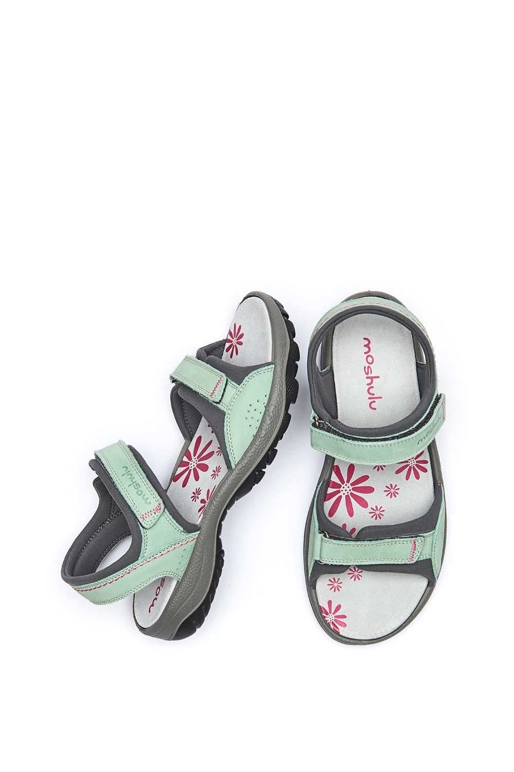 Moshulu Moshulu Light Green Nubuck Adventure Sandals