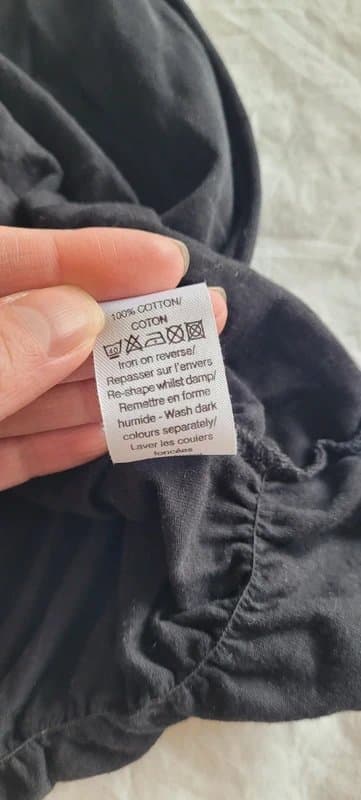 New Look Black 100% Cotton Cami Top with Embroidery - UK 10