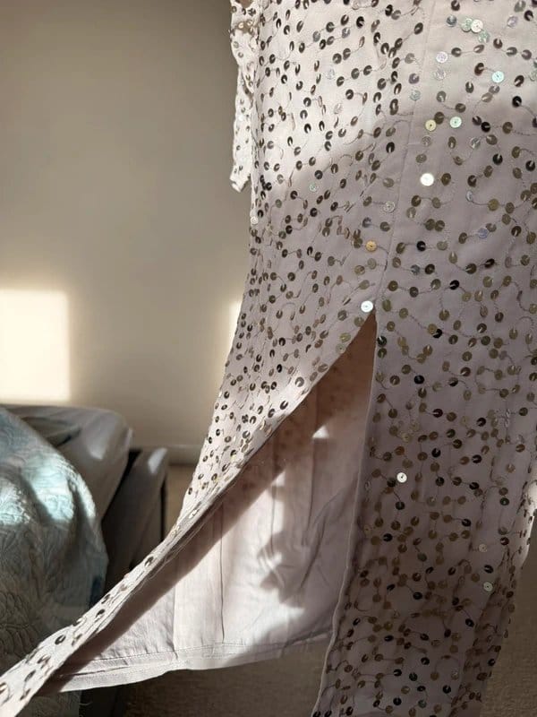 ASOS Asos full sequin dress with long sleeves size 6-New with tag! - 1