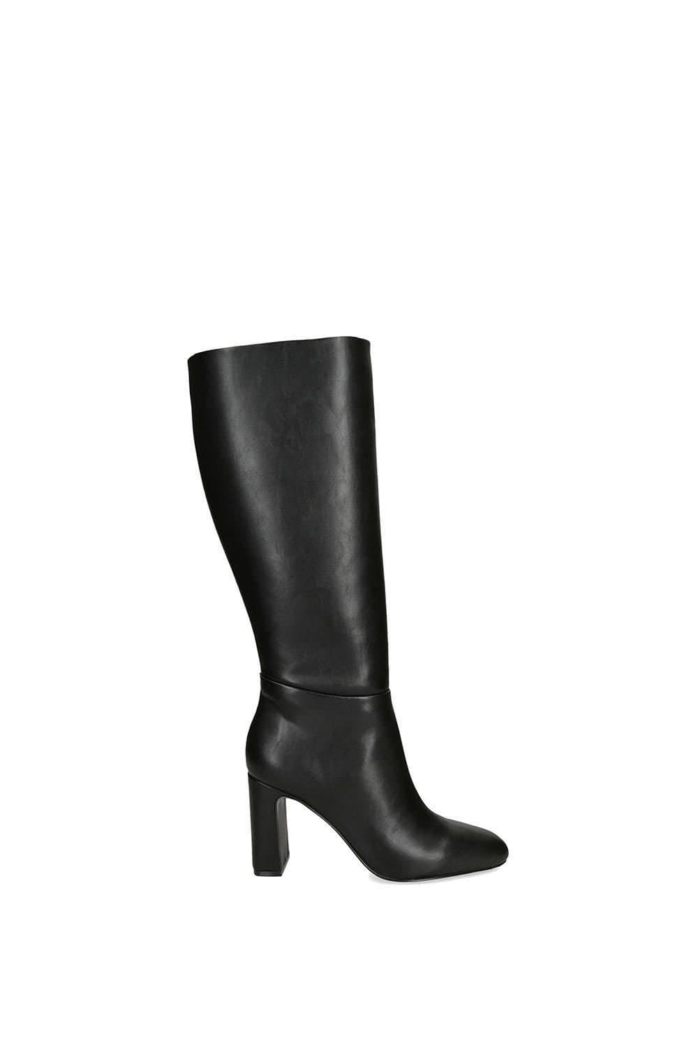 Steve Madden STEVE MADDEN Women's 'Speedway Black' Leather Boots in Black