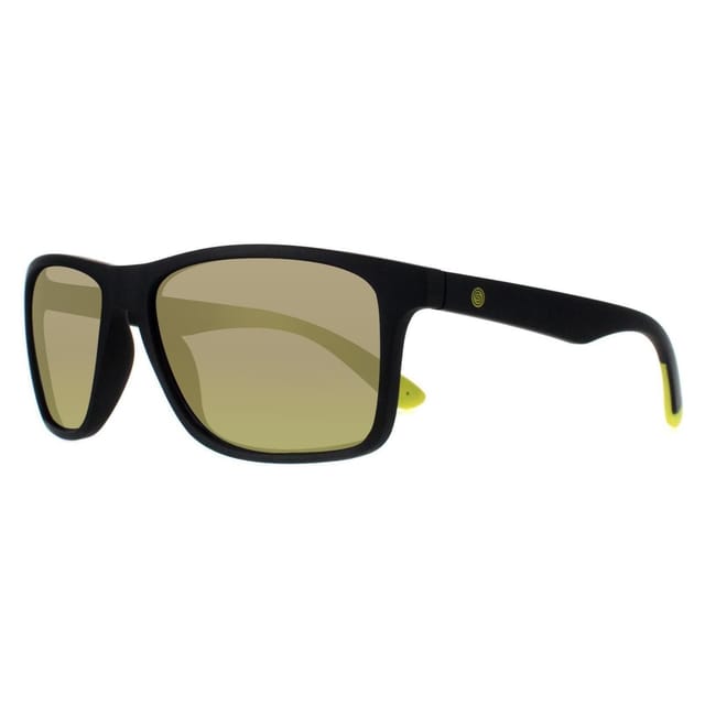 SMARTY SMARTY Men's Rectangle Matte Black Rubber Yellow Bronze Blue Flash SA2306 - 2