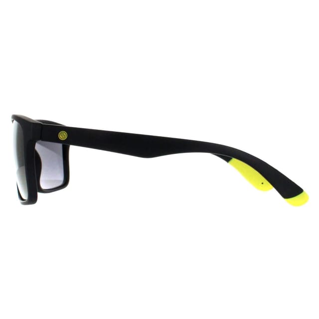 SMARTY SMARTY Men's Rectangle Matte Black Rubber Yellow Bronze Blue Flash SA2306 - 3