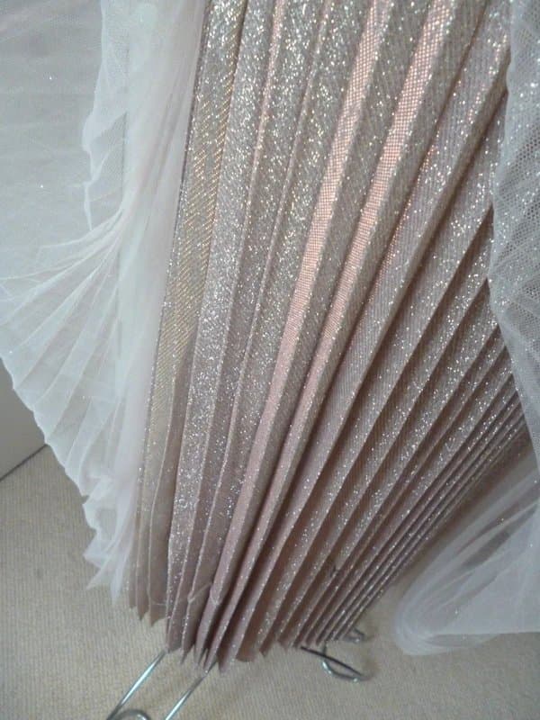 New Look New Look Tulle/Net/Mesh &Glitter Pleated Midi Skirt.