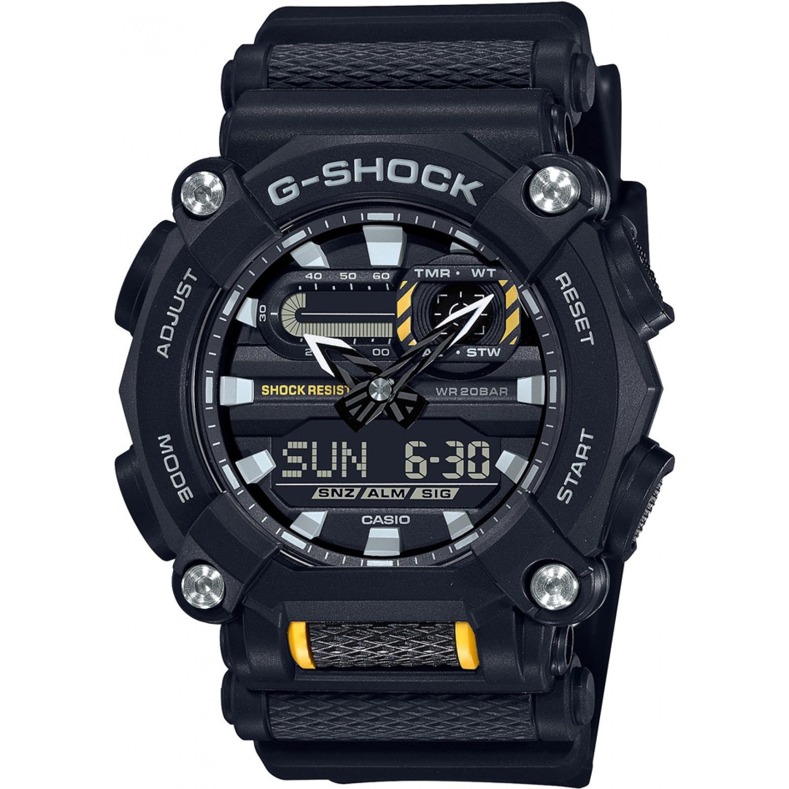 Casio Casio Men's GA-900-1AER G-Shock 50mm Quartz Watch in Black - 1