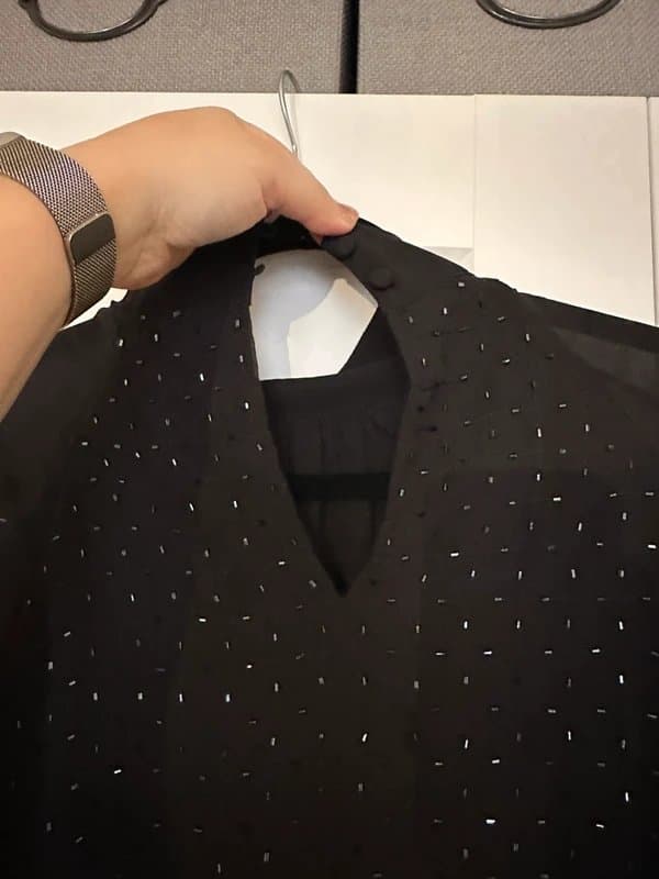 French Connection French Connection Batek sequin embellished sequin dress in black