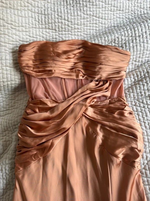 ASOS ASOS maxi bandeau dress with split leg