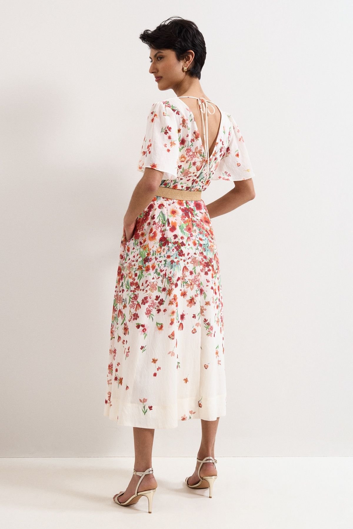 Phase Eight Phase Eight Women's Lovette Floral Dress in Cream - 4