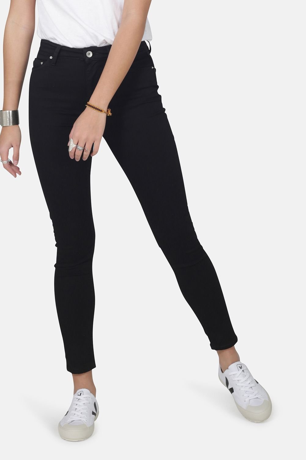 Monkee Genes Monkee Genes Women's Skinny Denim Jeans in Black - 4