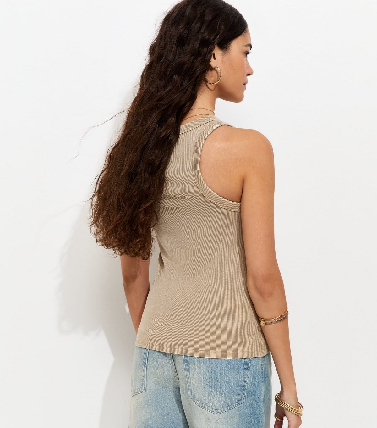 New Look Women's Light Brown Racer Back Vest New Look - 4