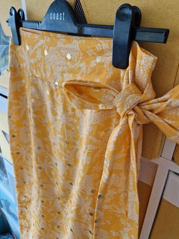 Never Fully Dressed Never fully dressed women's Yellow Mosaic Jaspre Skirt size 10 BNWT