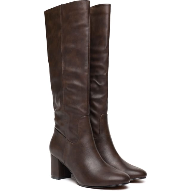 V.GAN V.GAN Women's Avocado Knee High Boots in Brown - 2