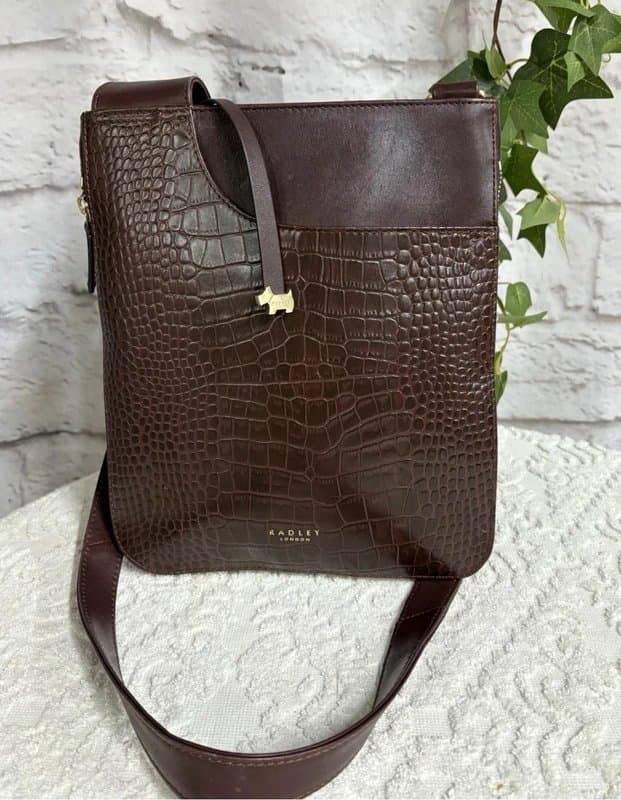 Radley Radley Leather Medium Zip Around Crossbody Pocket Bag - Used Once