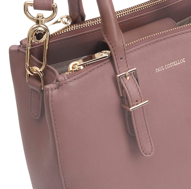 Paul Costelloe Paul Costelloe Women's Ortler Leather Multi Way Bag in Pink - 3