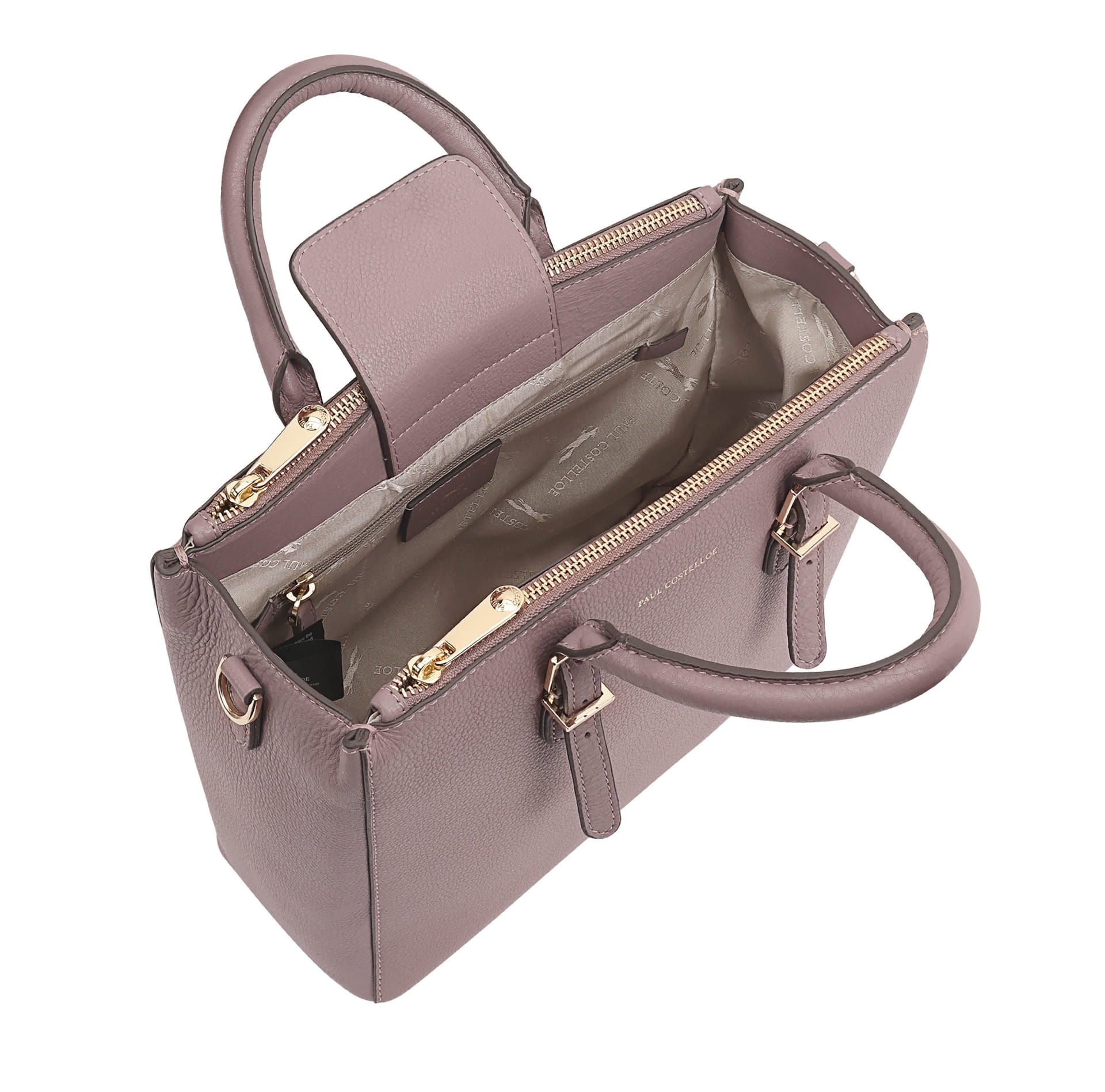 Paul Costelloe Paul Costelloe Women's Ortler Leather Multi Way Bag in Pink - 4