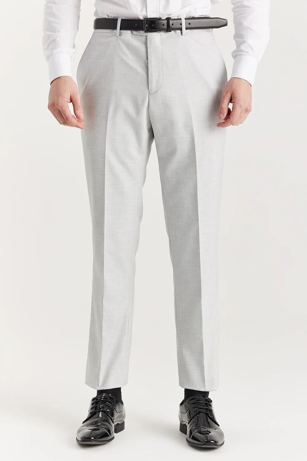 Paul Andrew Paul Andrew Men's Belmont Trousers Wedding Suit Pants in Silver - 1