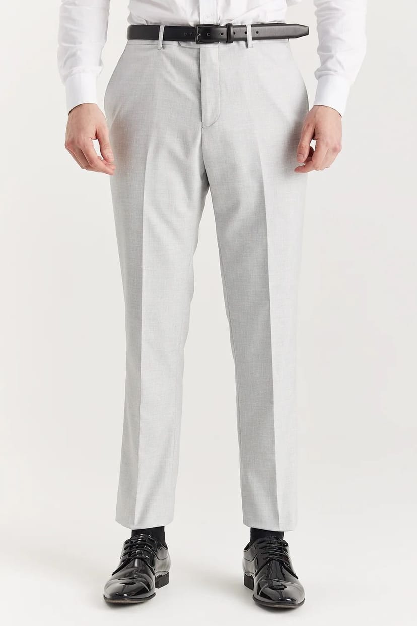 Paul Andrew Paul Andrew Men's Belmont Trousers Wedding Suit Pants in Silver - 1