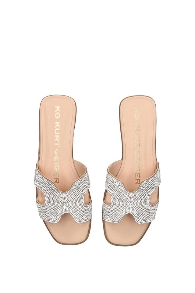 KG Kurt Geiger KG Kurt Geiger Women's 'Raven Bling' Fabric Sandals in Silver - 2