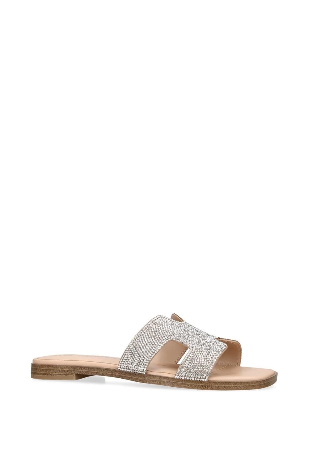 KG Kurt Geiger KG Kurt Geiger Women's 'Raven Bling' Fabric Sandals in Silver - 4