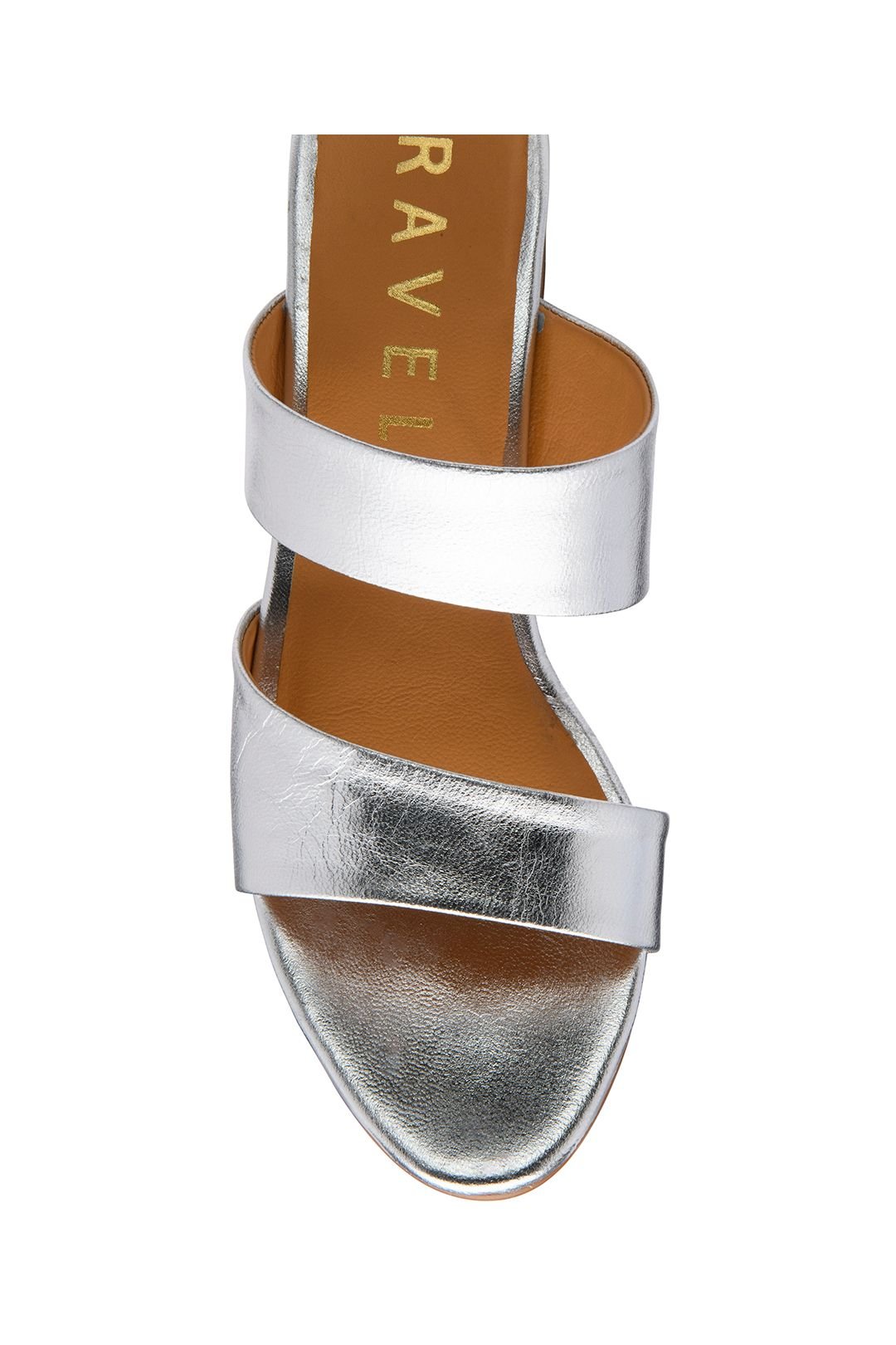 Ravel Ravel Women's Silver Metallic Leather 'Lund' Mule Sandals - 4