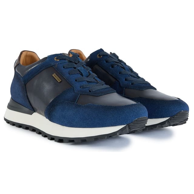 Simon Carter SIMON CARTER Men's Gervais Casual Runner Trainers in Blue - 2