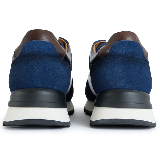 Simon Carter SIMON CARTER Men's Gervais Casual Runner Trainers in Blue - 3