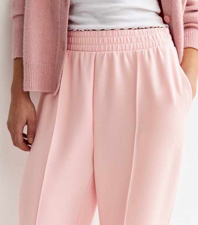 New Look Women's Petite Premium Light Pink Wide Leg Joggers New Look - 2