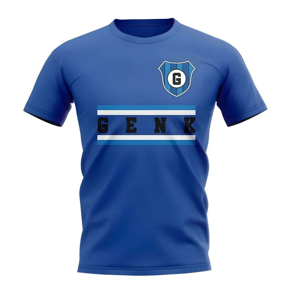 Genk Genk Men's Personalised Core Football Club T-Shirt Royal in Blue