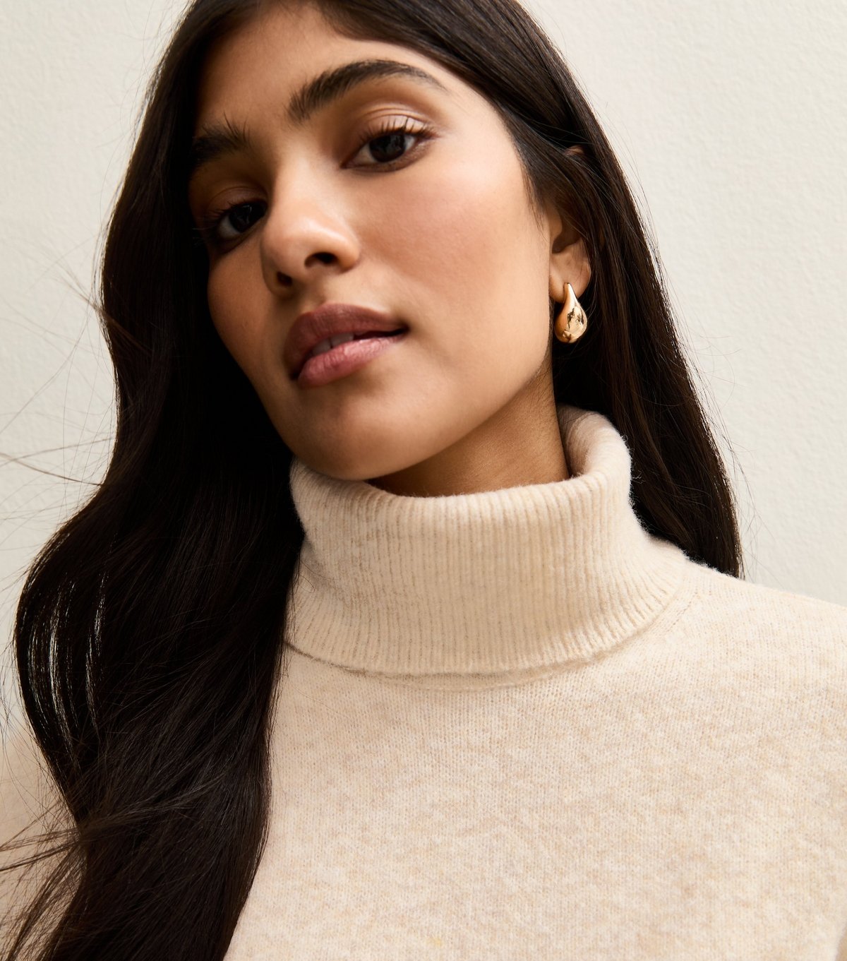 New Look Women's Oatmeal Roll Neck Jumper New Look - 3