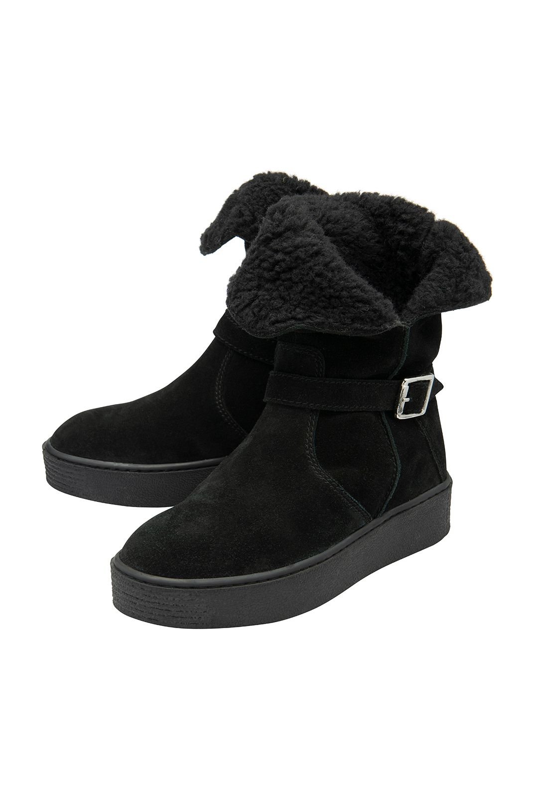 Ravel Ravel Women's 'Burley' Suede Flat Ankle Boots in Black - 2