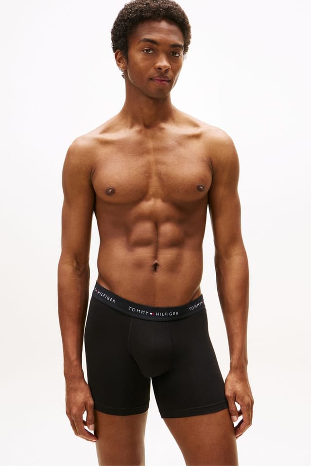 Tommy Hilfiger Tommy Hilfiger Men's Signature 3 Pack Boxer Brief Black - 2