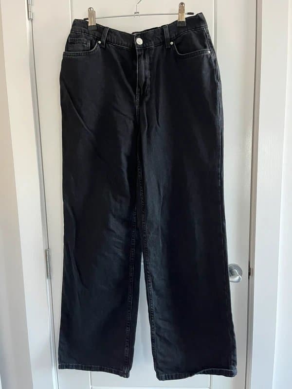 New Look New look elasticated waist wide leg jeans