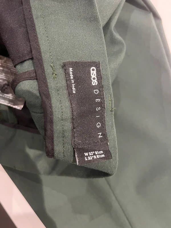 ASOS Dark green suit trouser