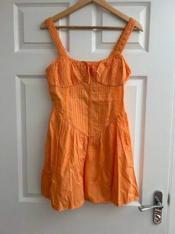ASOS Design Orange ASOS Design Corset Dress - Size 12