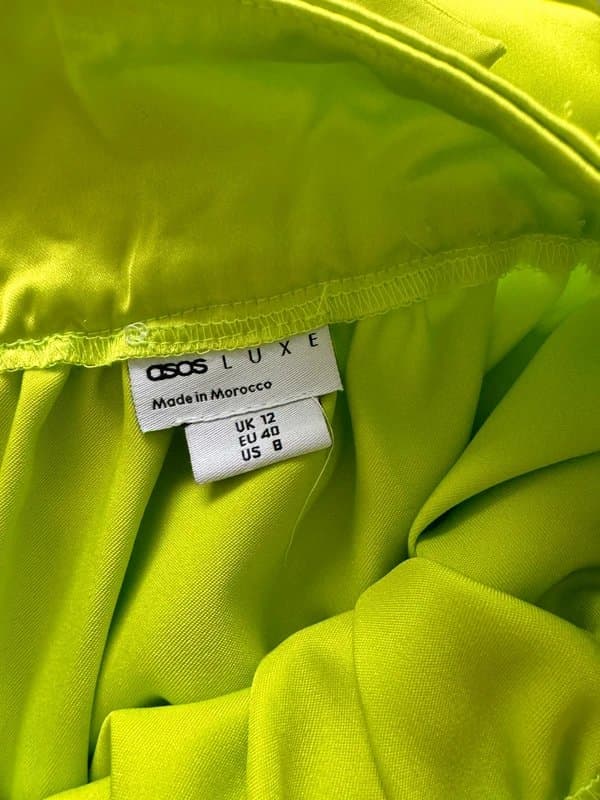 ASOS ASOS luxe satin green shorts