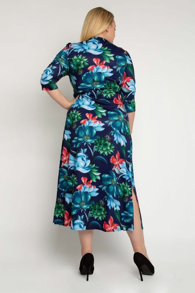 Jolie Moi Jolie Moi Women's Twist Front Maxi Jersey Dress - 2